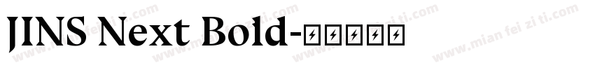 JINS Next Bold字体转换